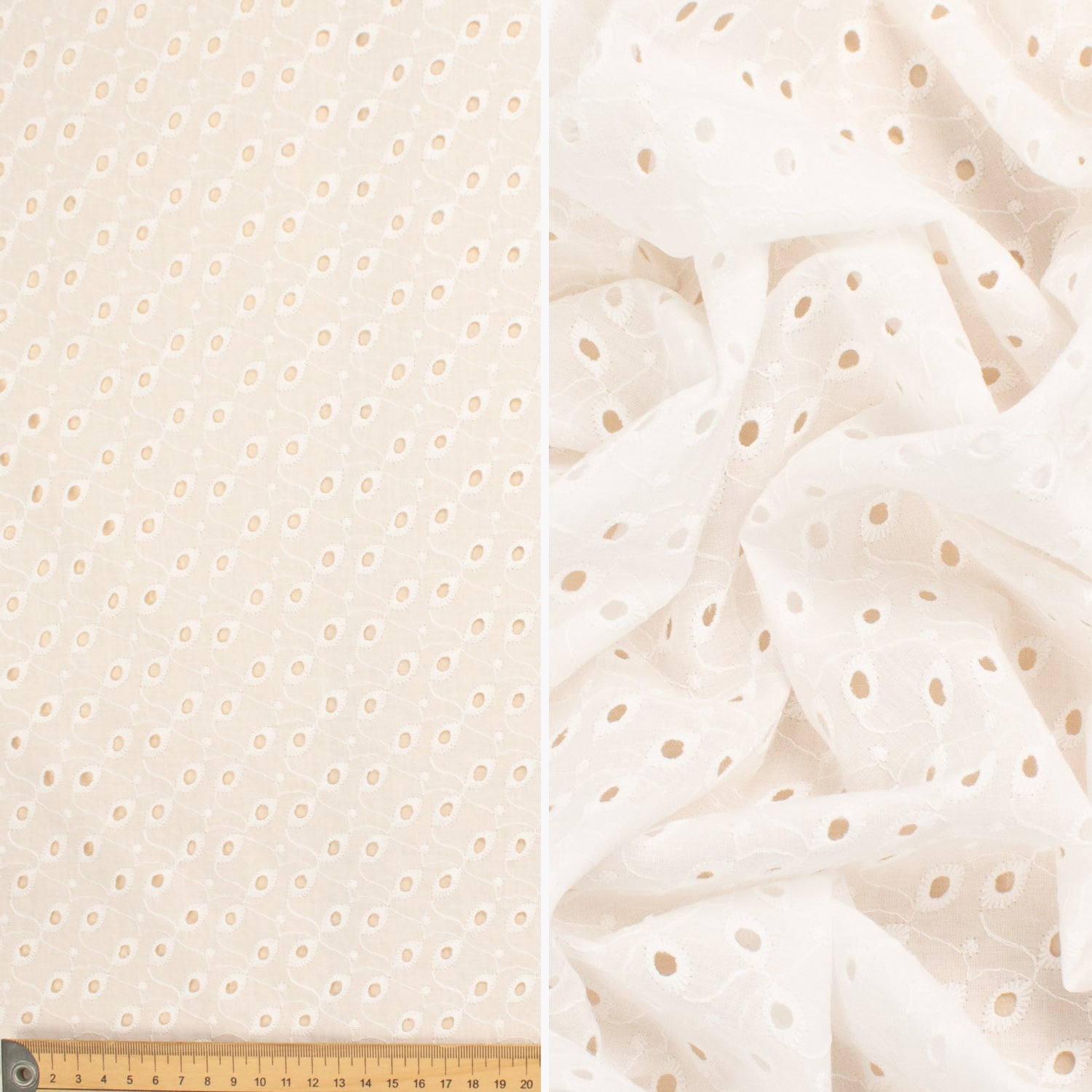 Broderie Anglaise 100% Cotton Embroidery