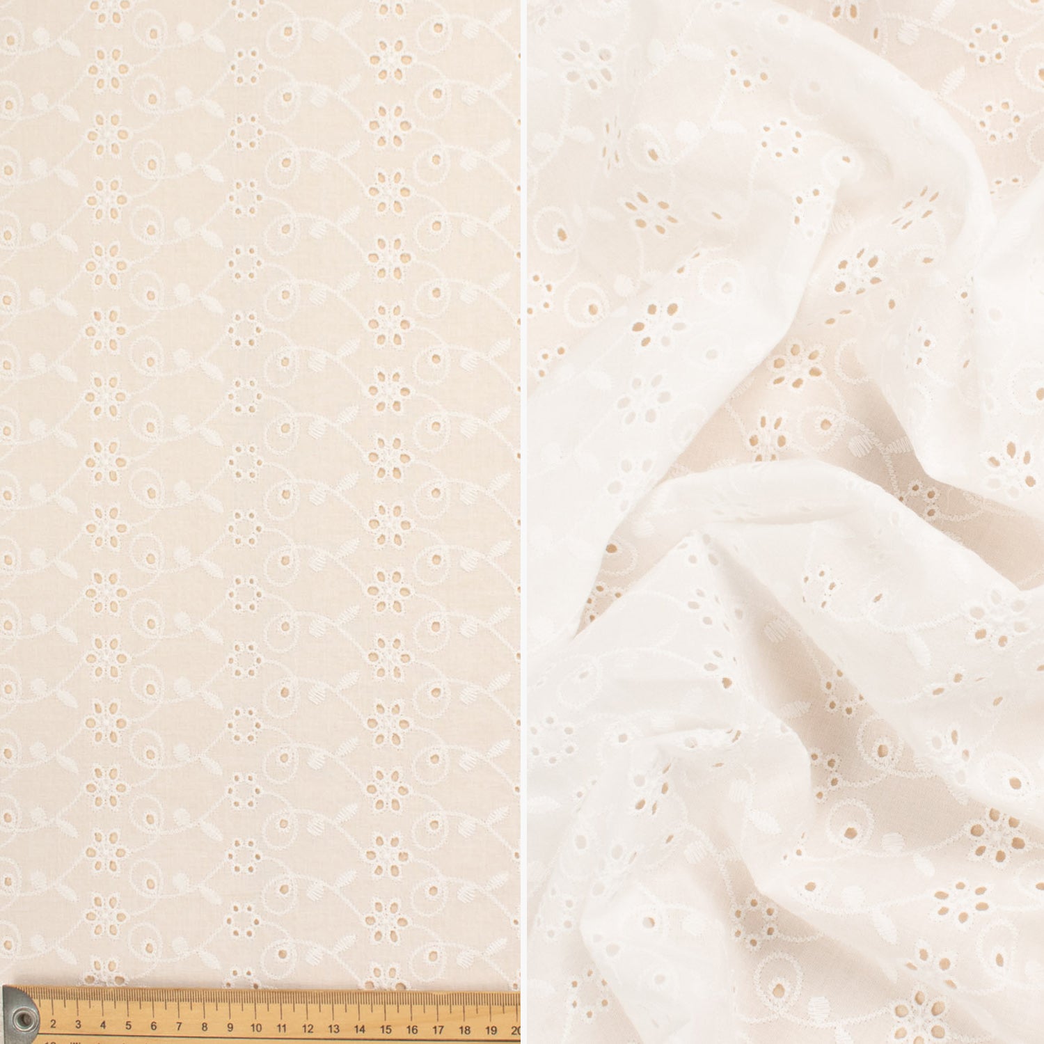 Broderie Anglaise 100% Cotton Embroidery