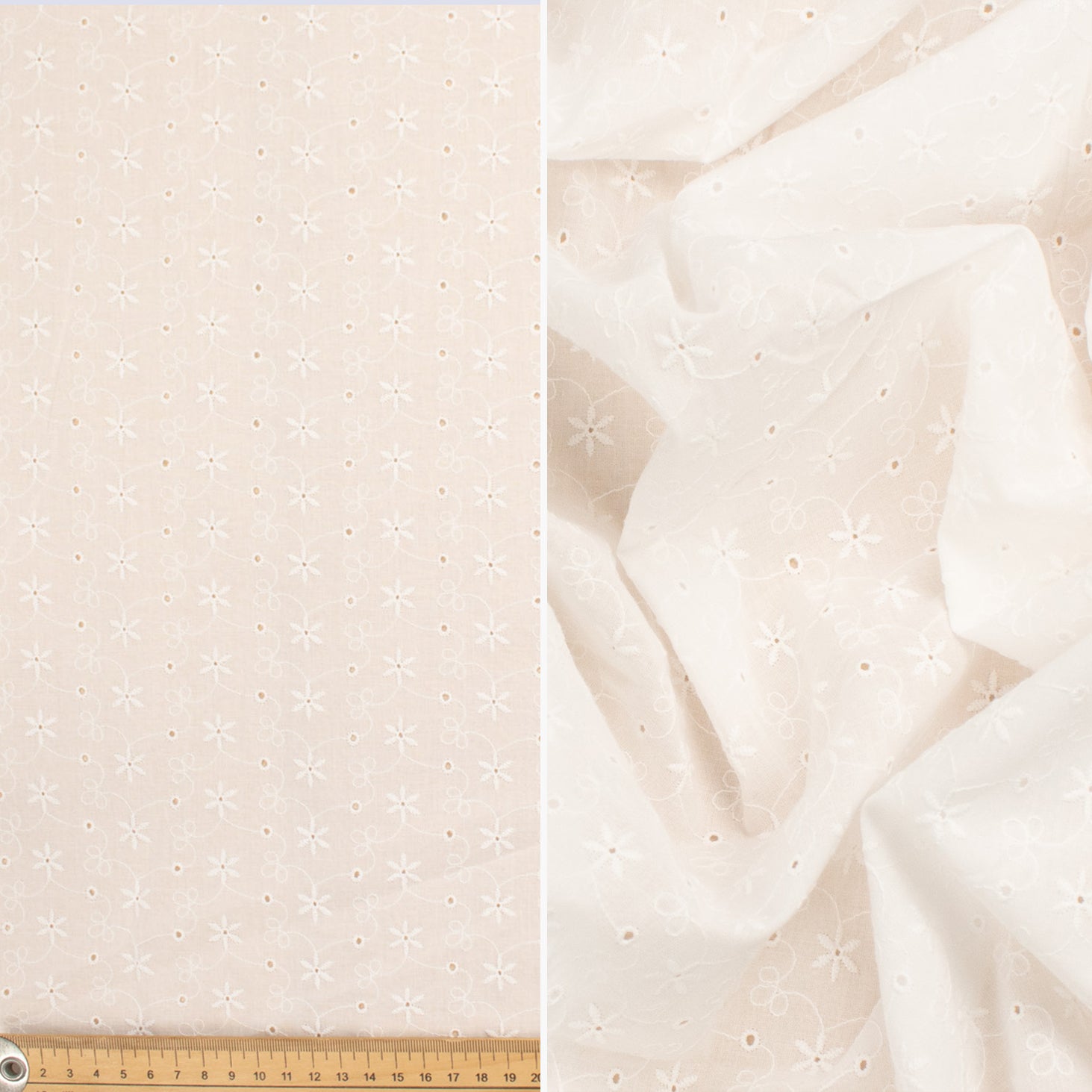 Broderie Anglaise 100% Cotton Embroidery