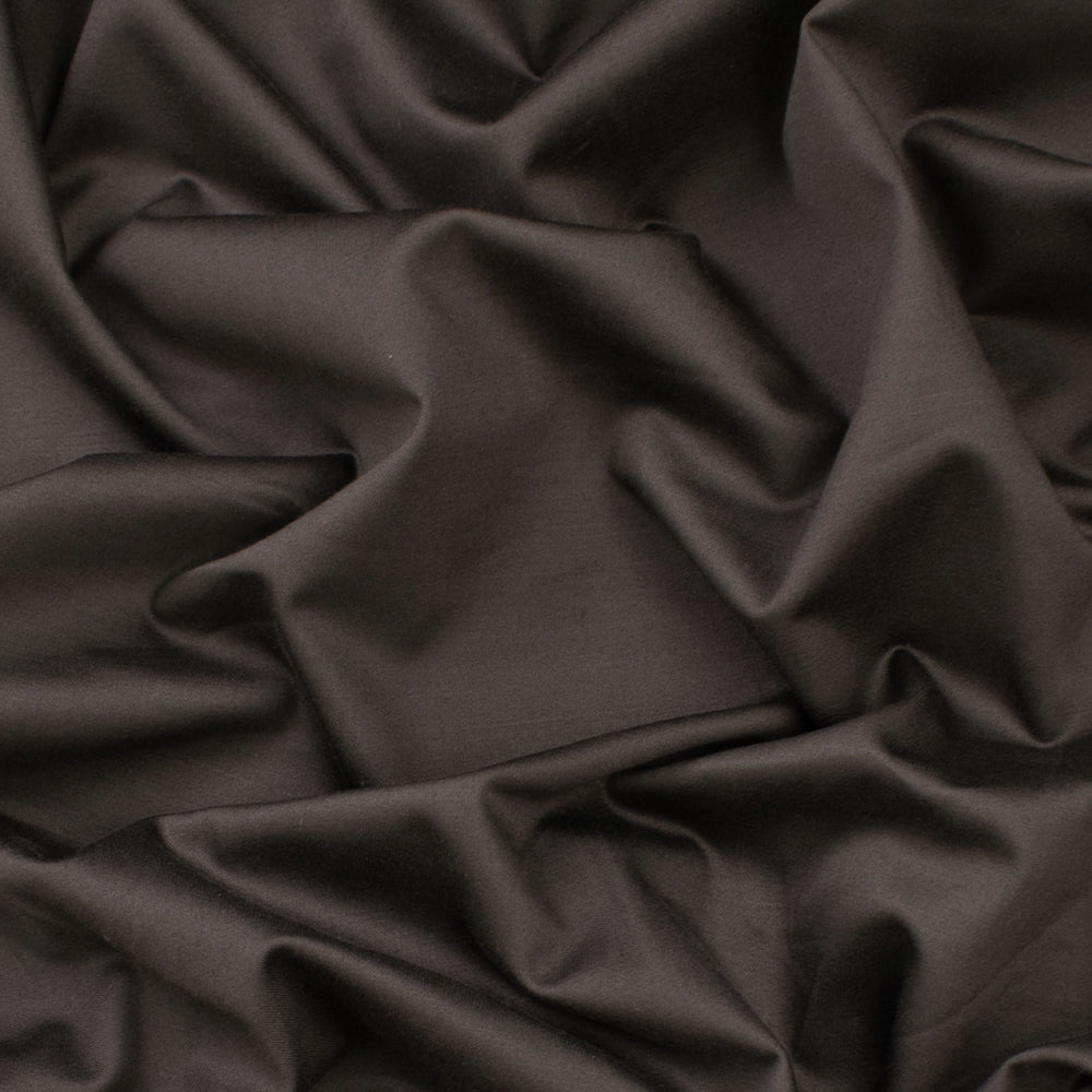 Japanese Nikkei Slight Stretch Twill Suiting Design-40521 Charcoal