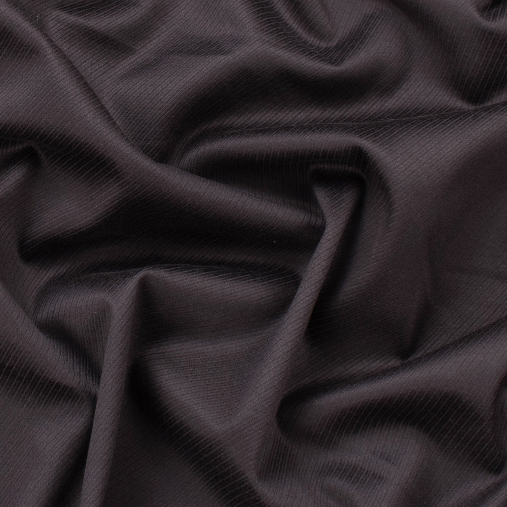Japanese Nikkei Slight Stretch Twill Suiting Design-40571 Dark Purple