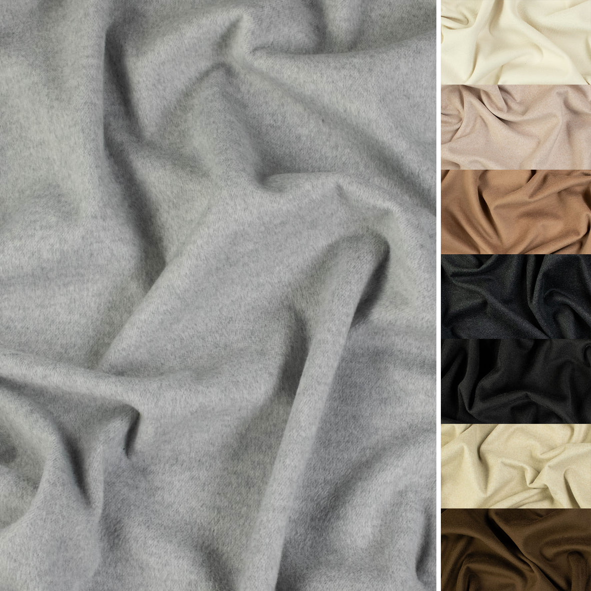 Brushed Wool Coating –  480GSM Soft Medium Weight Wool Blend