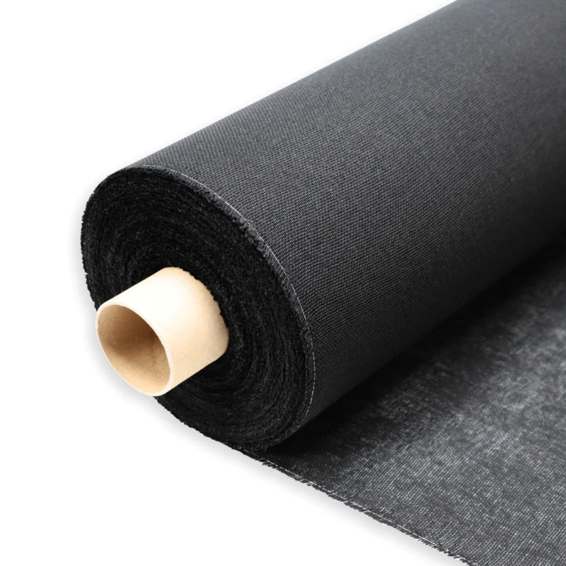 Fusible/Iron on Buckram Black