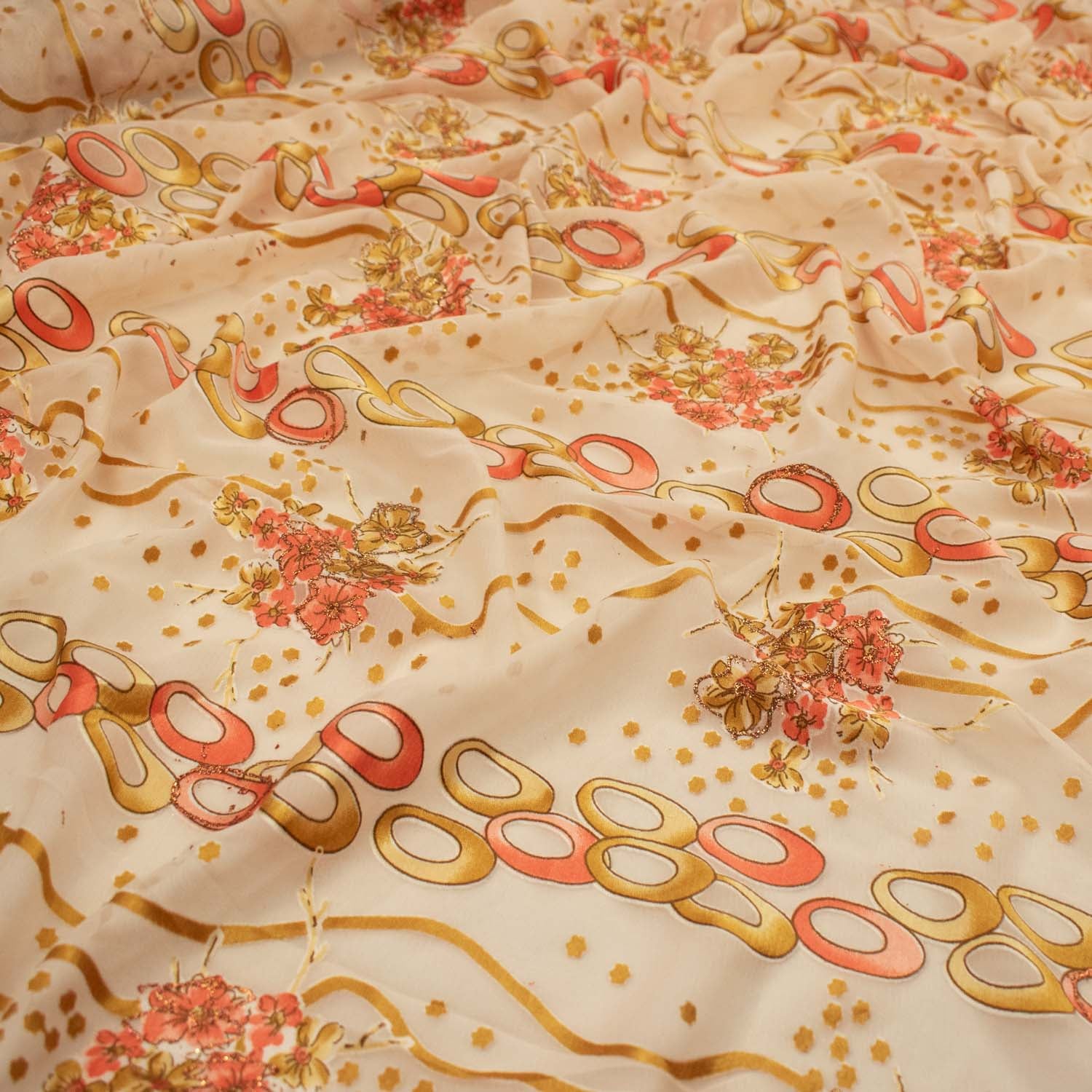 Printed Burnout Chiffon