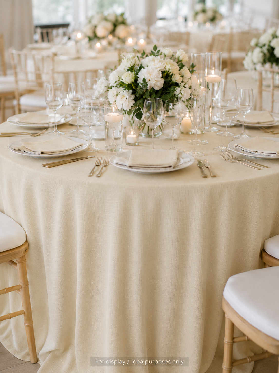 Linen Look Table Cloth Fabric
