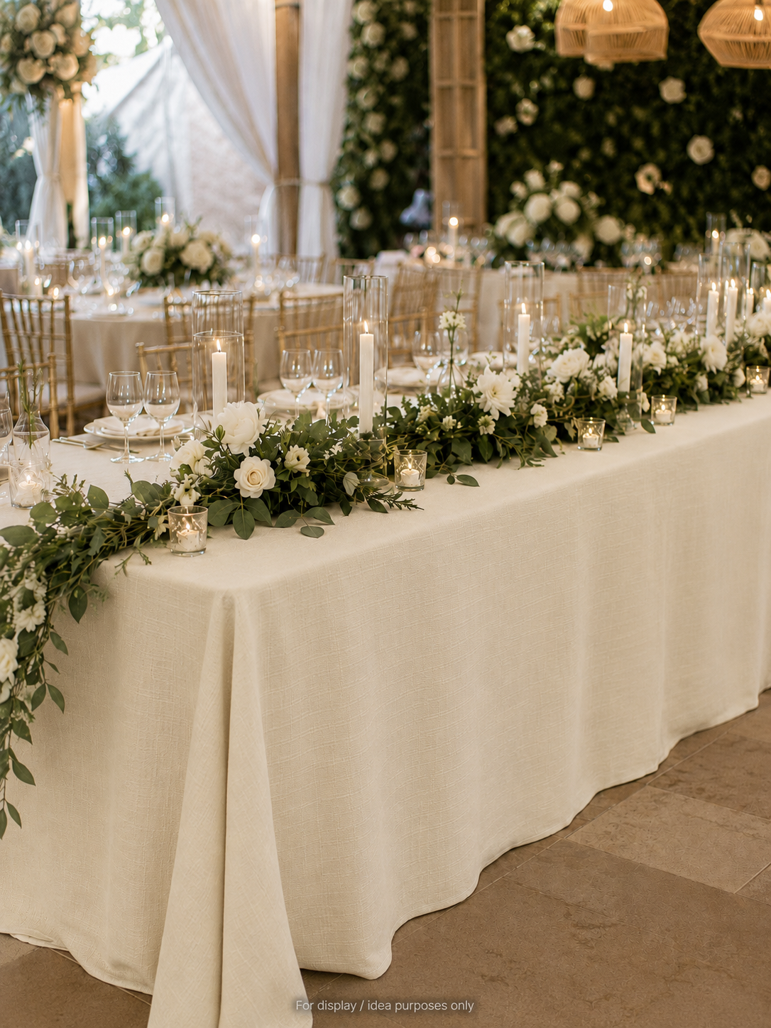 Linen Look Table Cloth Fabric