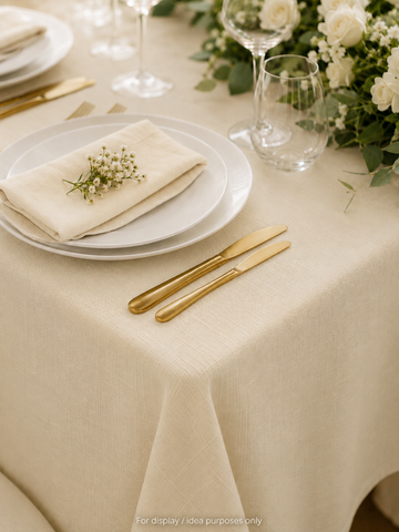 Linen Look Table Cloth Fabric
