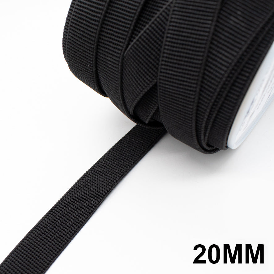 50M Roll High Density Ribbed Non-Roll Elastic