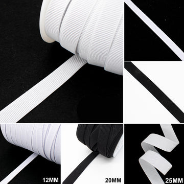 50M Roll High Density Ribbed Non-Roll Elastic