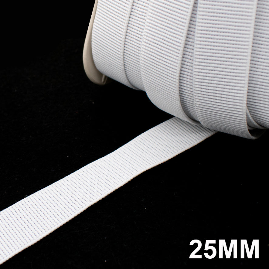50M Roll High Density Ribbed Non-Roll Elastic