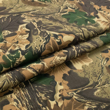 Camouflage/Army Leaves Cotton Blend Canvas Prints 120cm