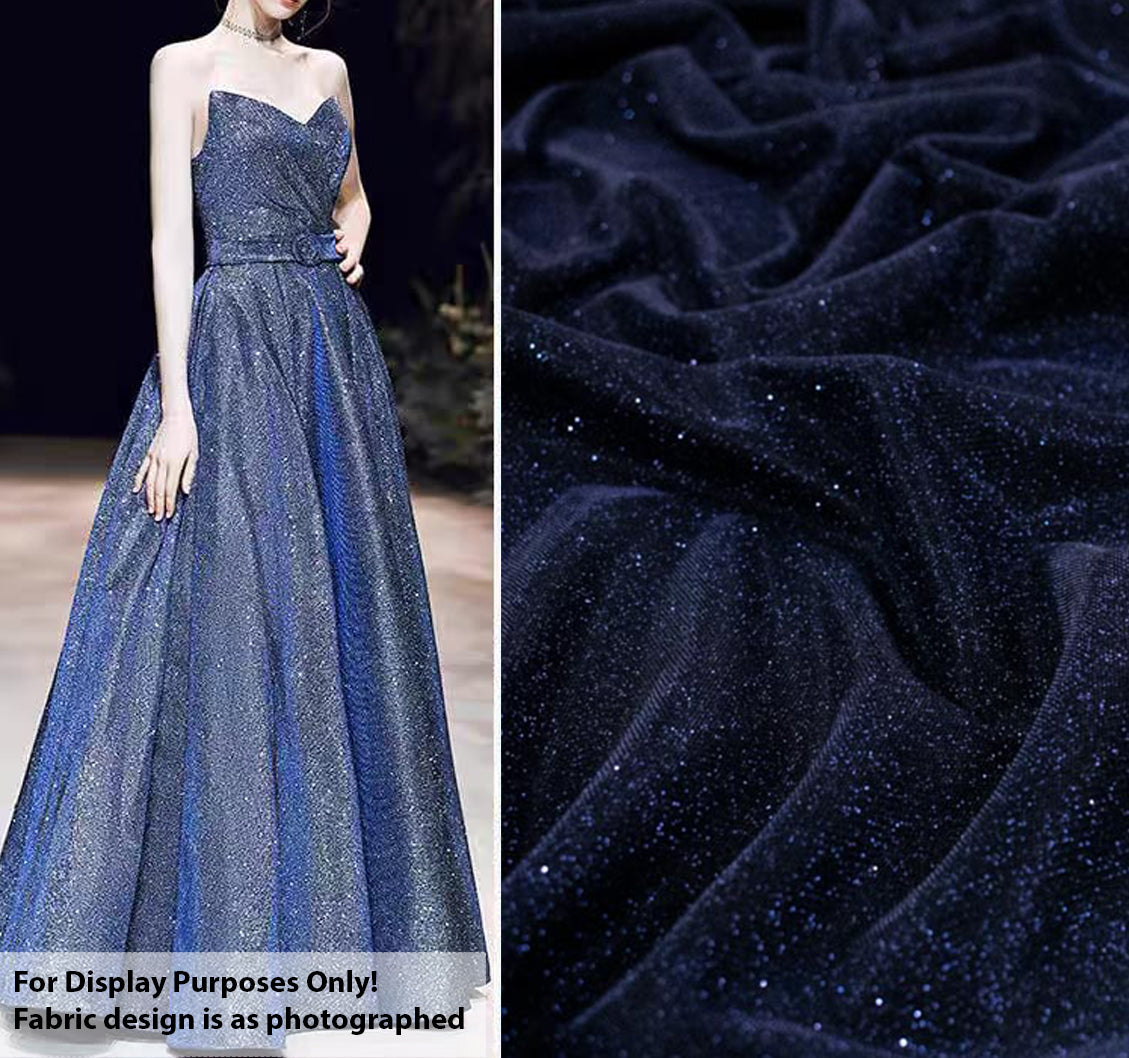 Celestial Glitter Bonded Lurex Knit