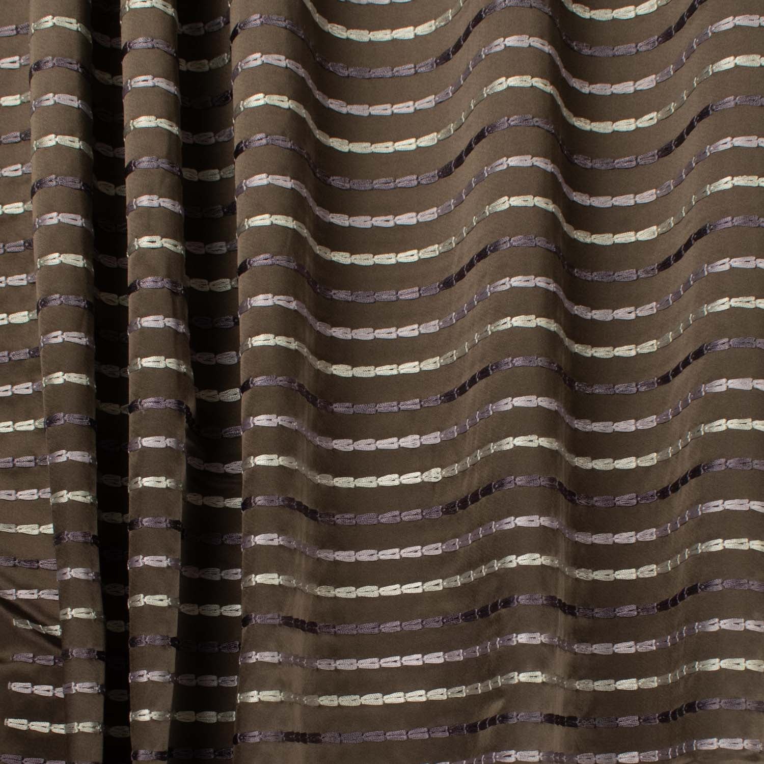 Ceylon by Zepel - Curtaining/Upholstery Embroidered Stripes