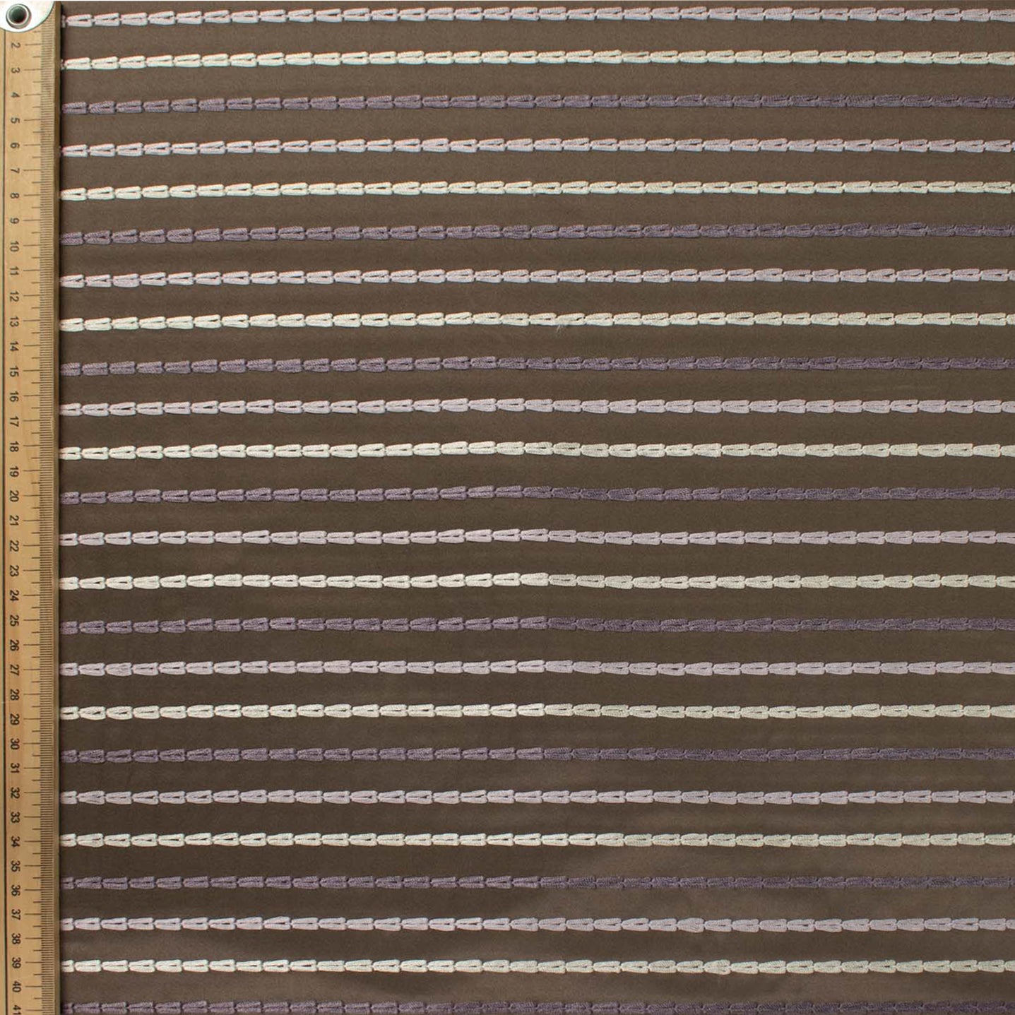 Ceylon by Zepel - Curtaining/Upholstery Embroidered Stripes