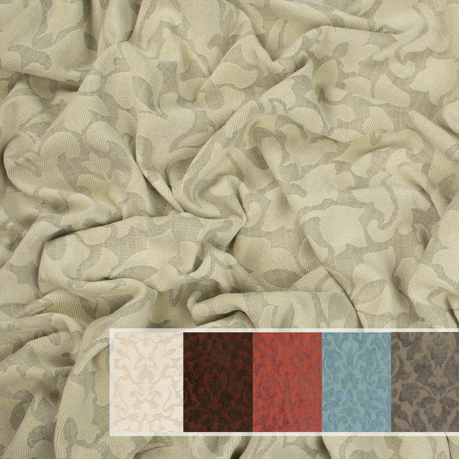 Chablis by Zepel - Curtaining/Upholstery Vintage Flower Chenille