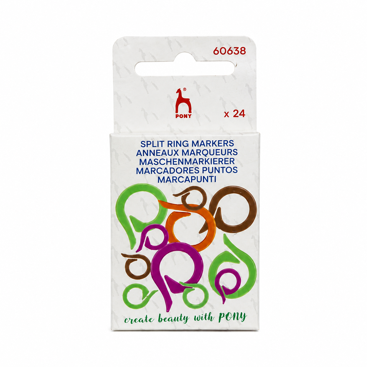 Pony Split Ring Stitch Markers – 24 Pack