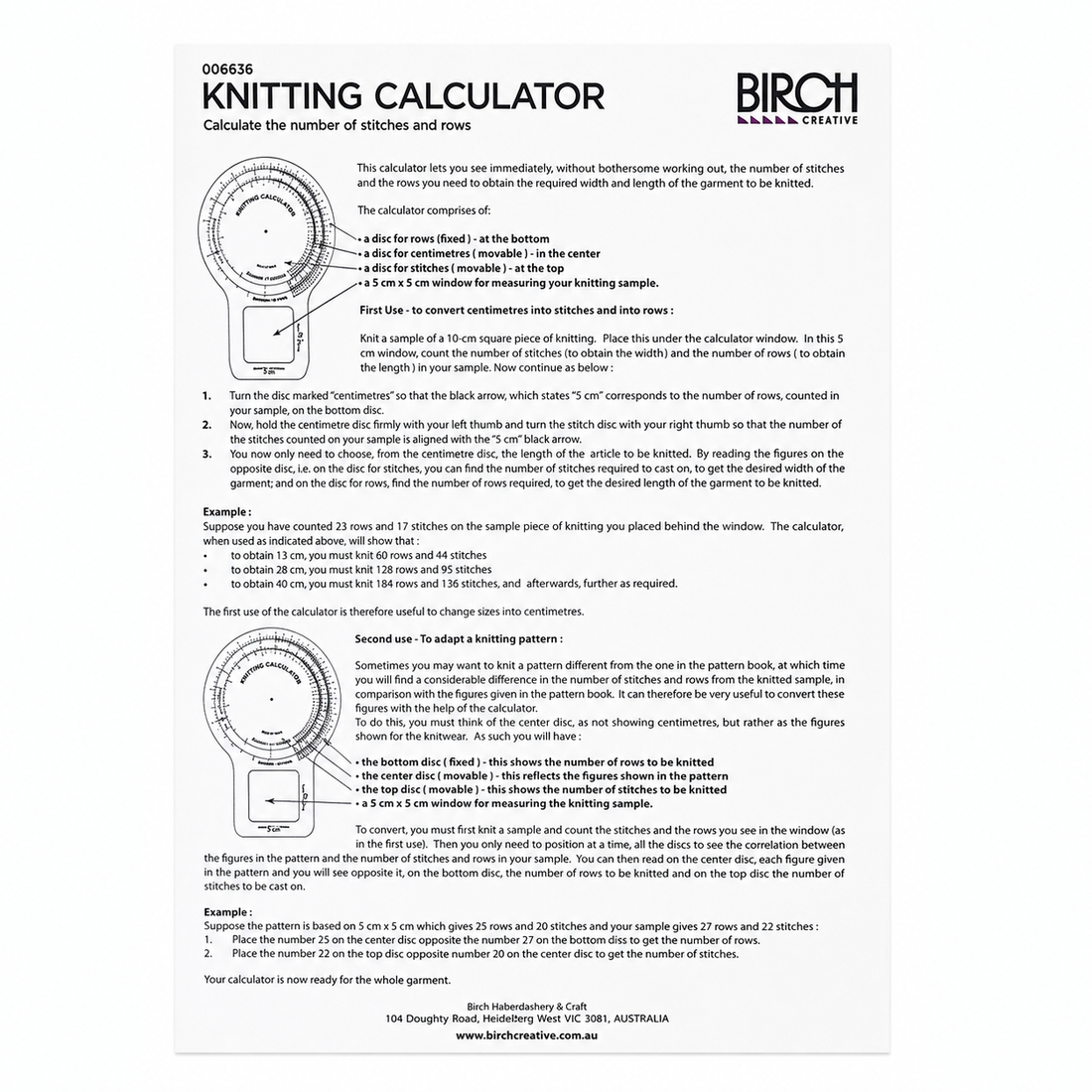 Knitting Calculator