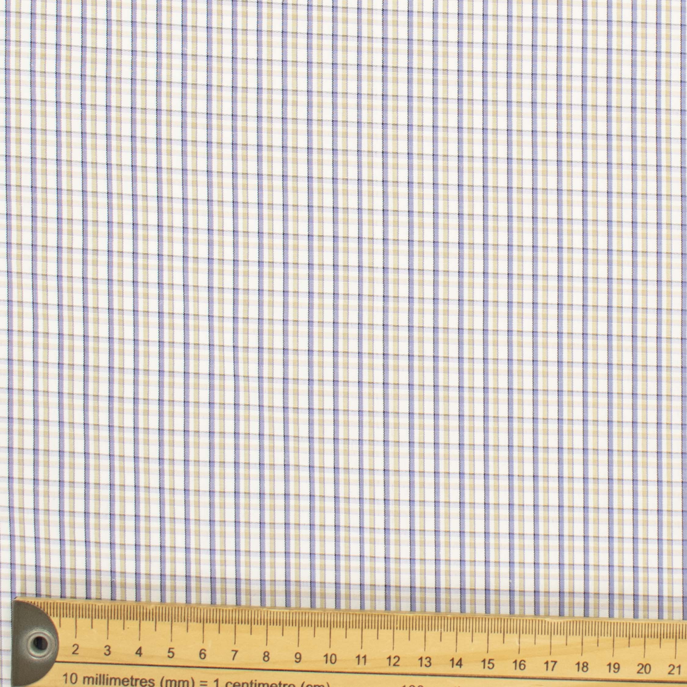 Check Shirting 150cm Design-16 Purple & Beige Gingham