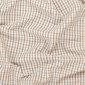 Check Shirting 150cm Design-17 Black & Tan Gingham