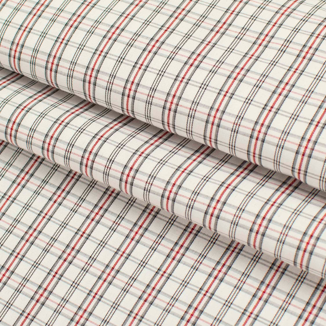 Check Shirting 150cm Design-21  Red & White Gingham