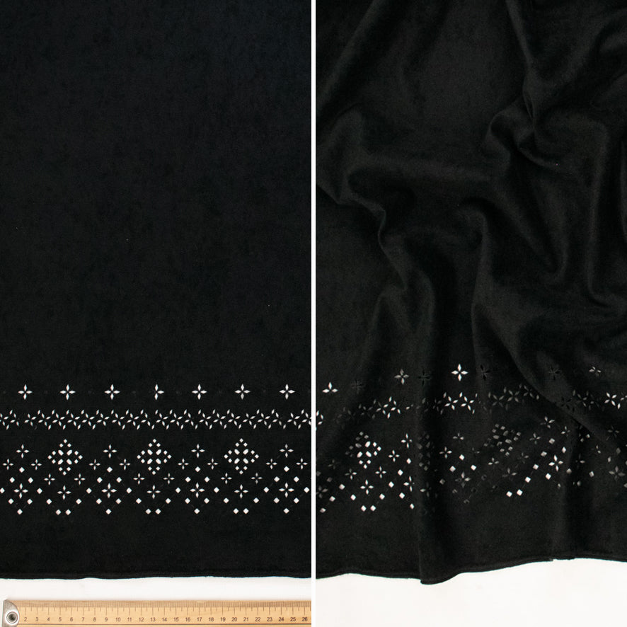 Cherokee Suede Laser Cut Fringe Suede