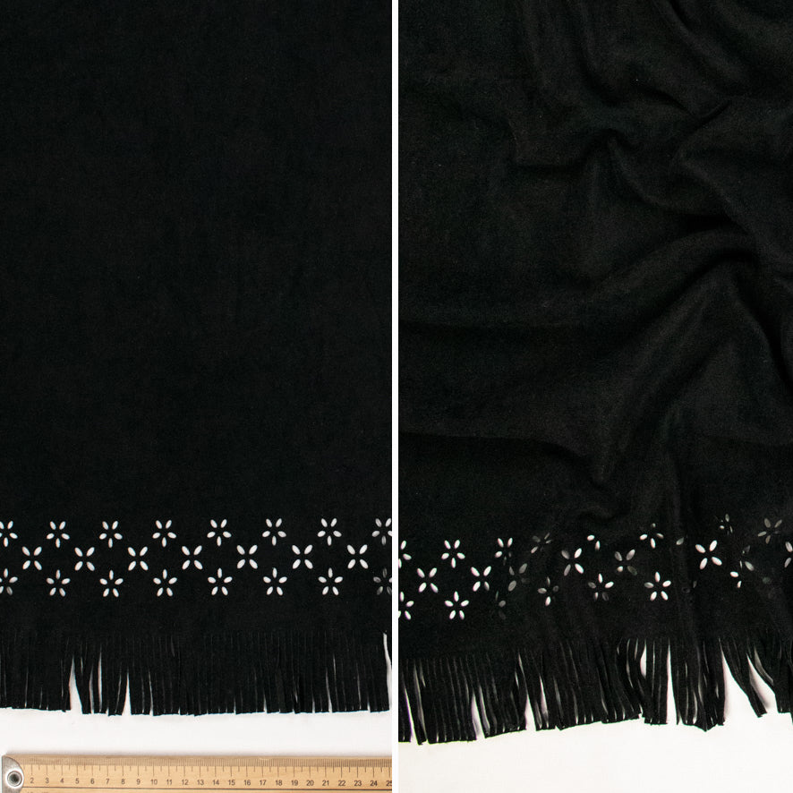 Cherokee Suede Laser Cut Fringe Suede