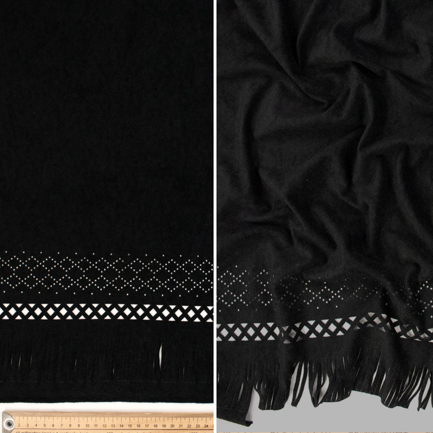 Cherokee Suede Laser Cut Fringe Suede