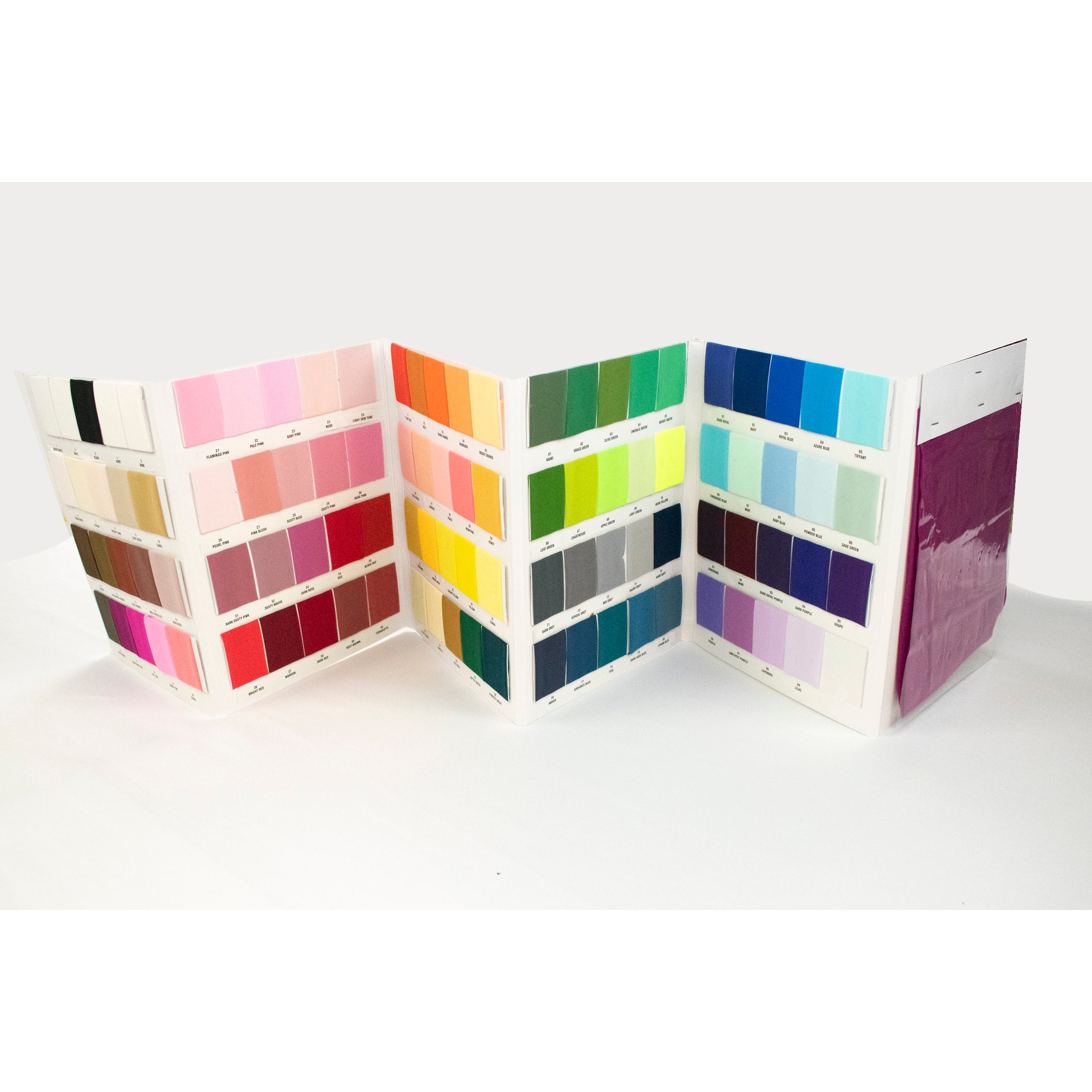 112cm Chiffon Sample Book – Homecraft Textiles