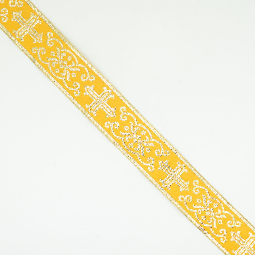 Church Liturgical Vestments Gold Embroidered Jacquard Ribbon
