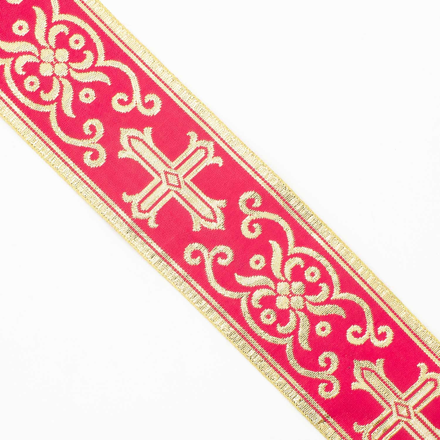 Church Liturgical Vestments Gold Embroidered Jacquard Ribbon
