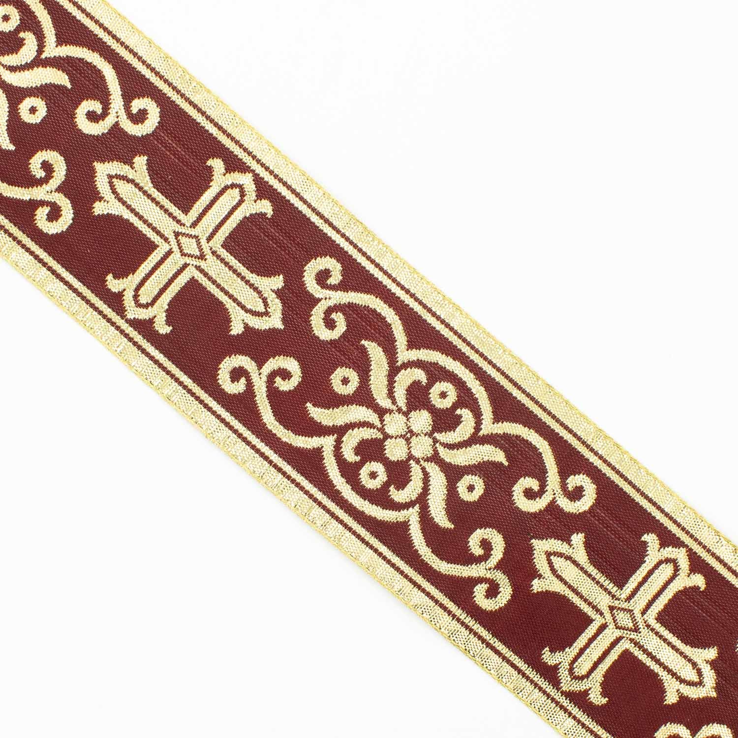 Church Liturgical Vestments Gold Embroidered Jacquard Ribbon