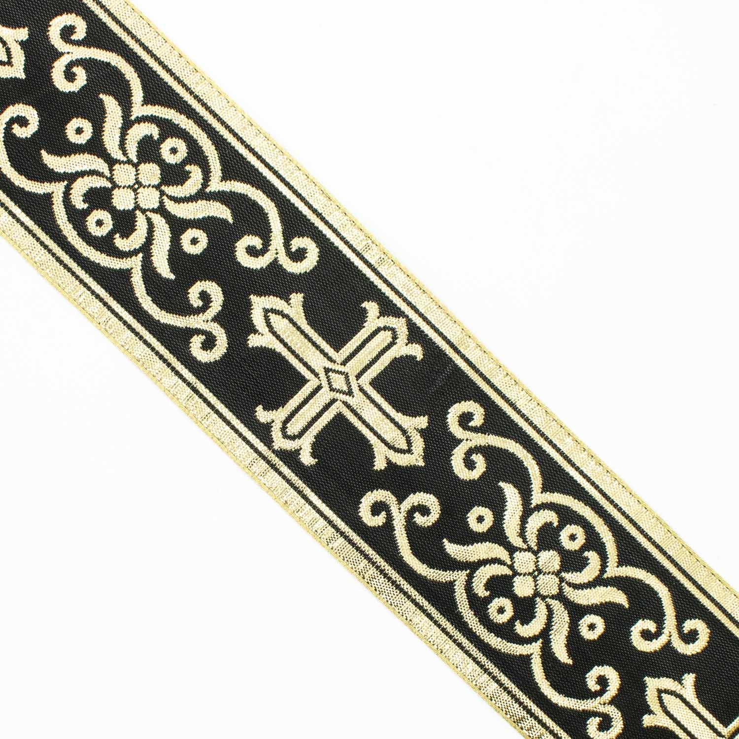 Church Liturgical Vestments Gold Embroidered Jacquard Ribbon