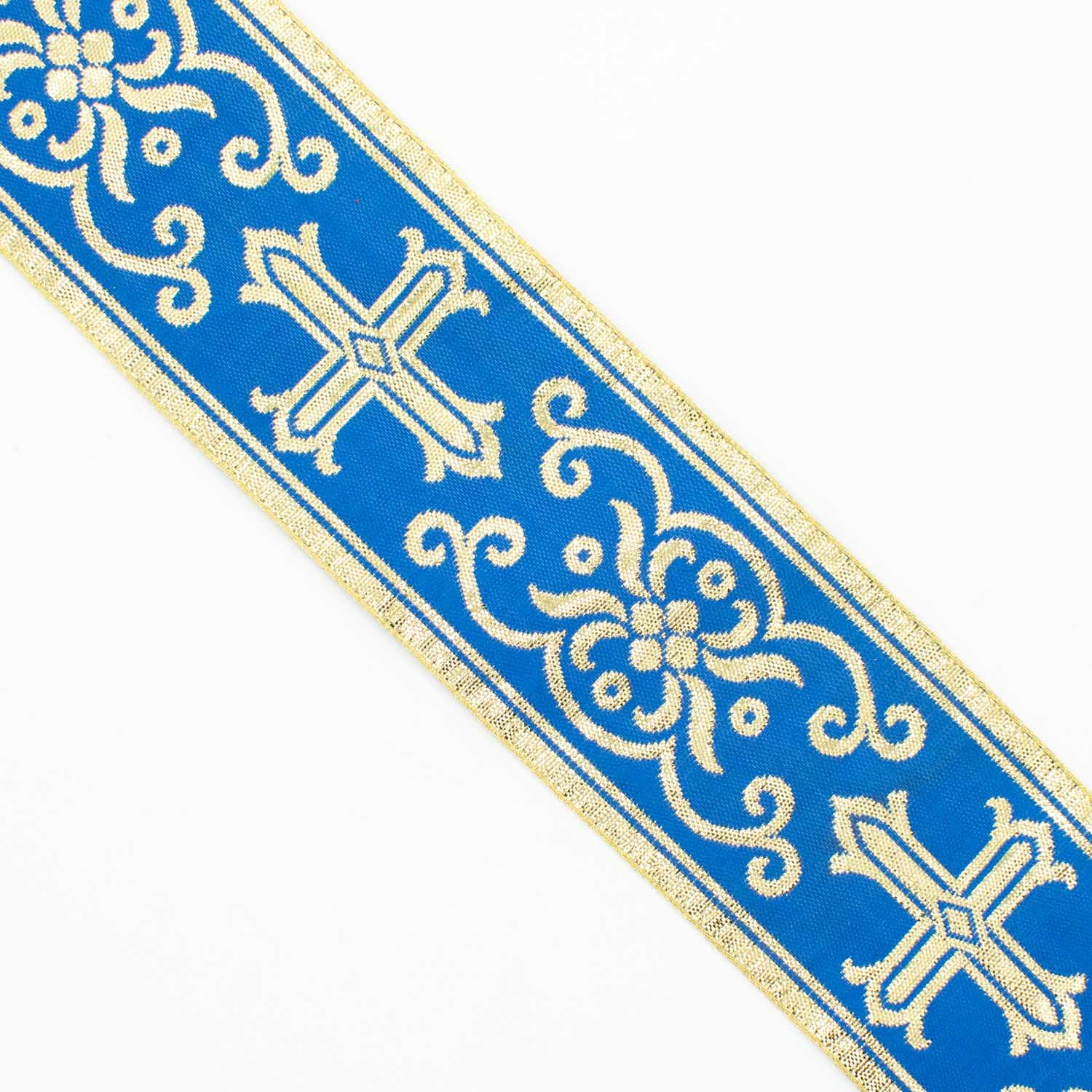 Church Liturgical Vestments Gold Embroidered Jacquard Ribbon