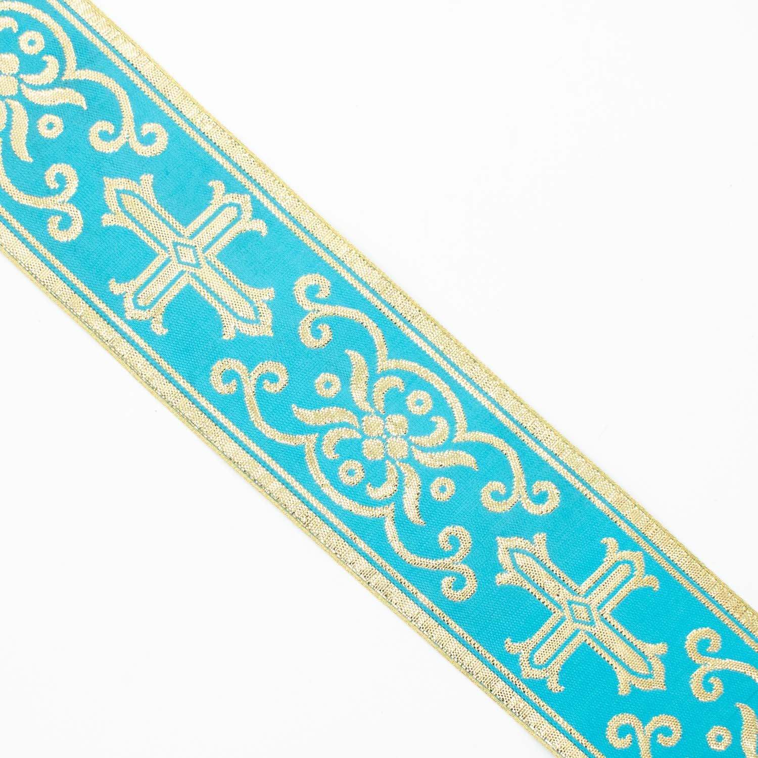 Church Liturgical Vestments Gold Embroidered Jacquard Ribbon