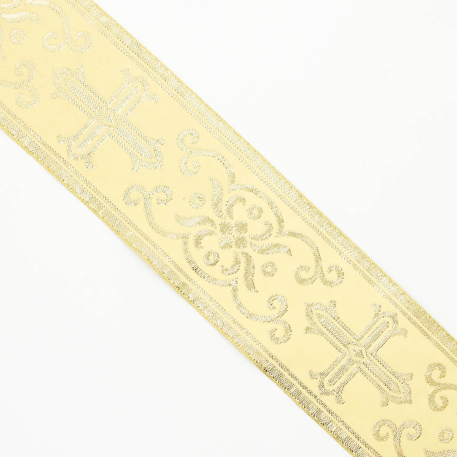 Church Liturgical Vestments Gold Embroidered Jacquard Ribbon
