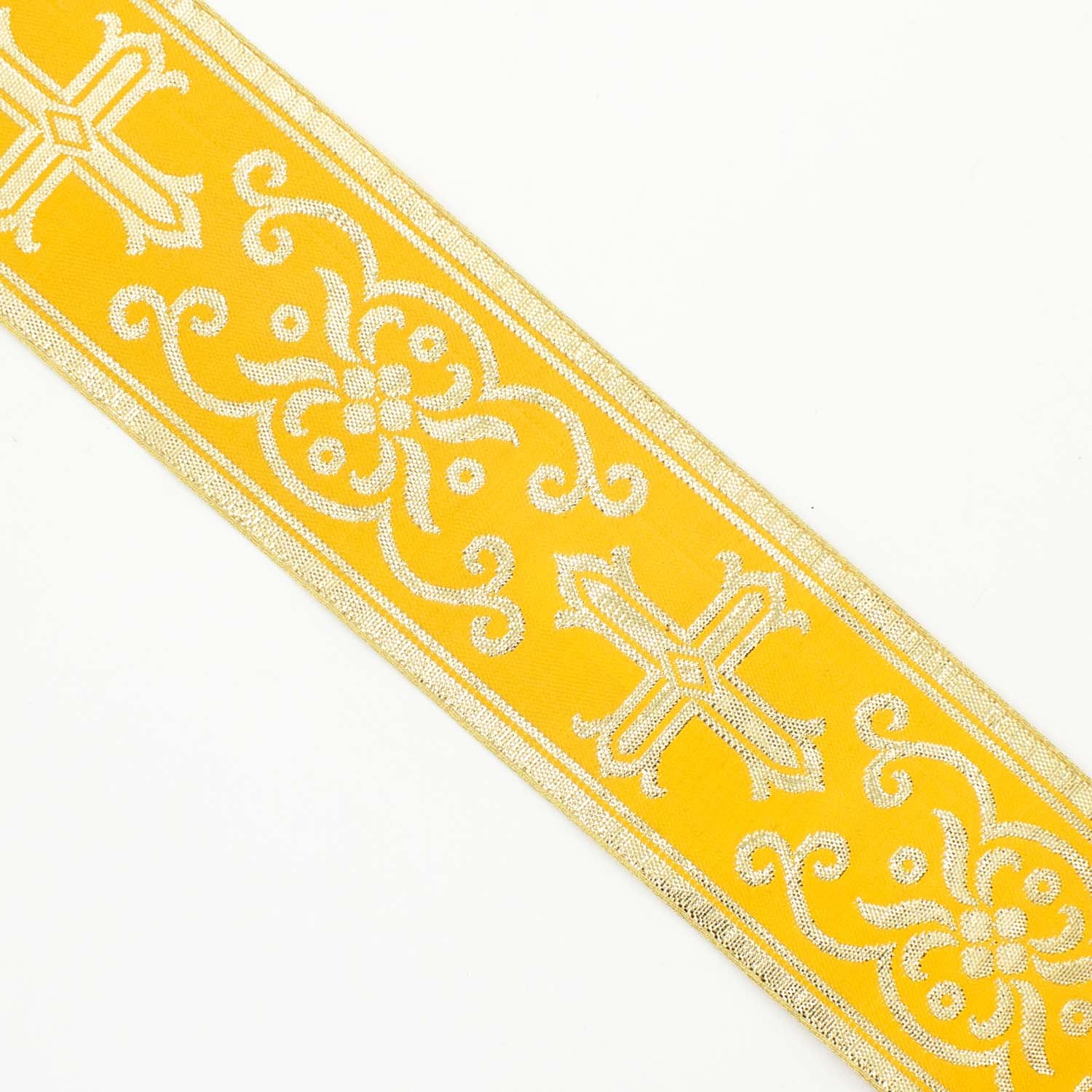 Church Liturgical Vestments Gold Embroidered Jacquard Ribbon