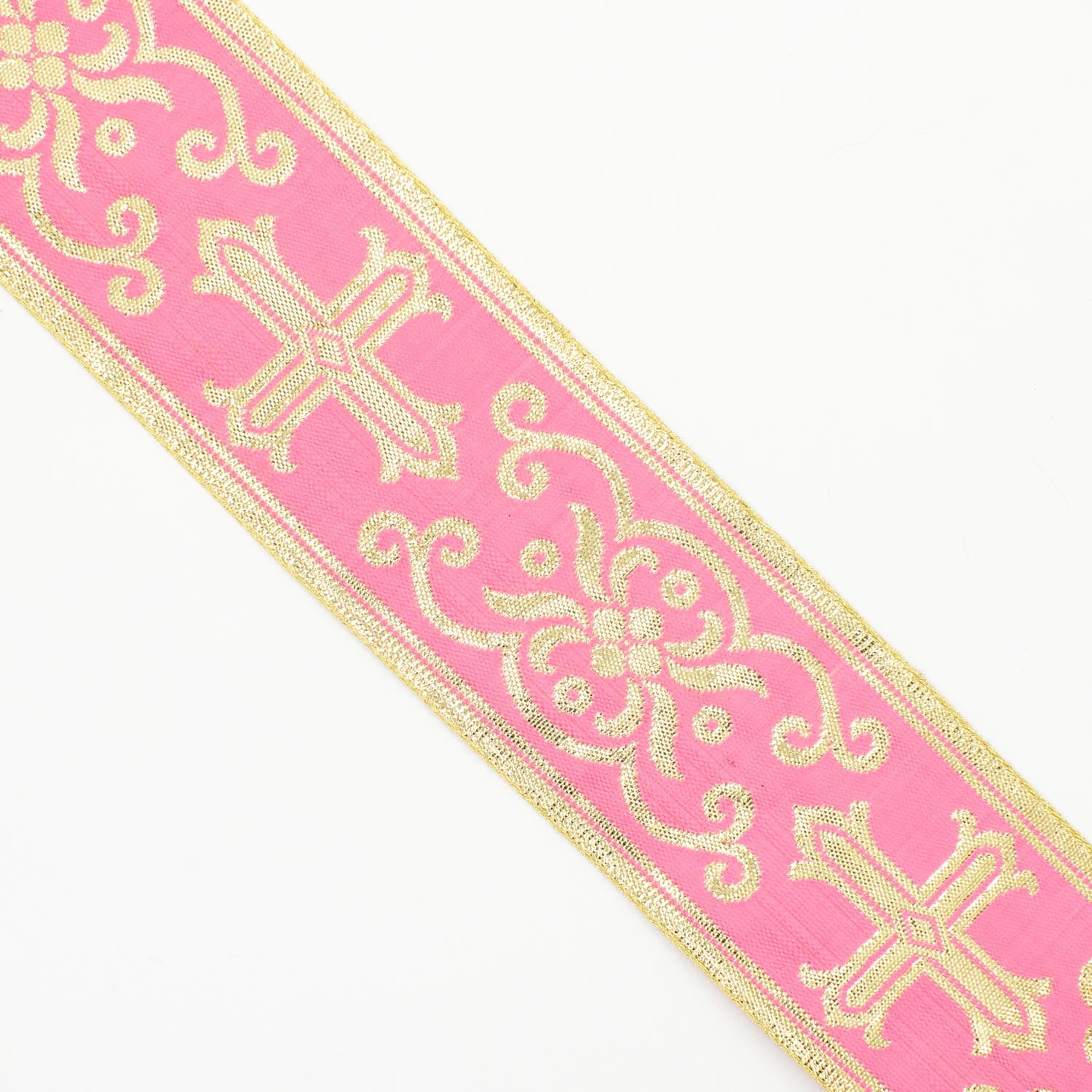 Church Liturgical Vestments Gold Embroidered Jacquard Ribbon