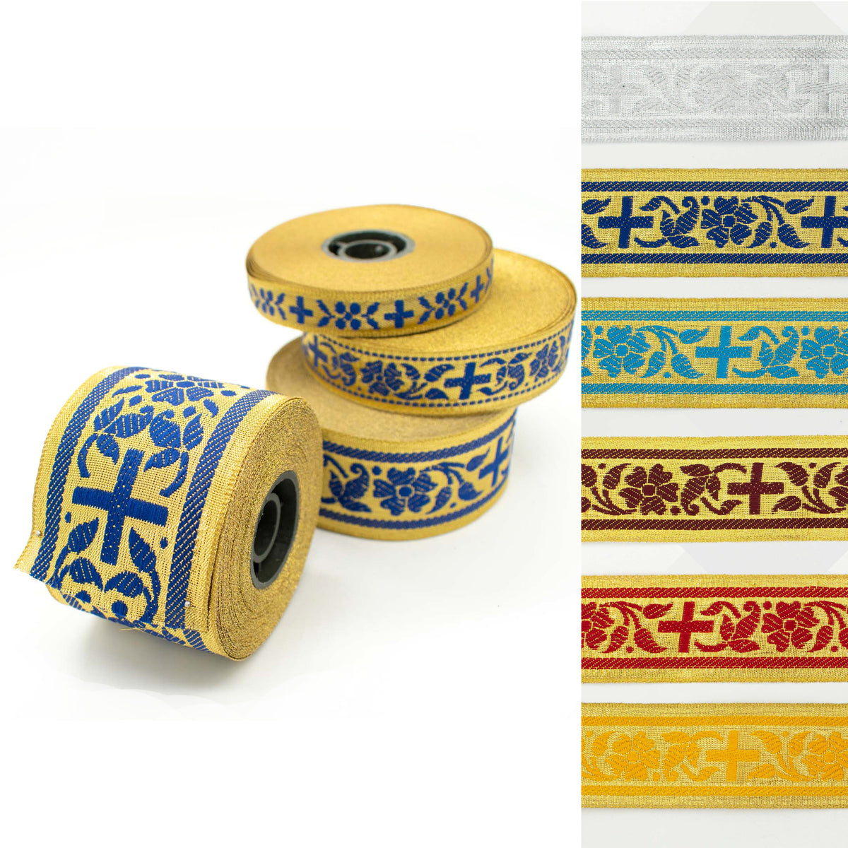 Church Liturgical Vestments Metallic Jacquard Ribbon – Homecraft Textiles