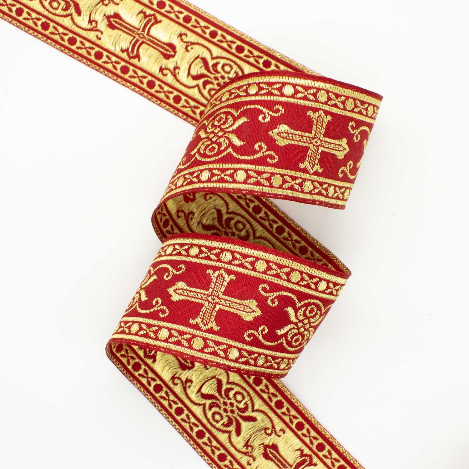 Church Liturgical Vestments Embroidered Jacquard Ribbon