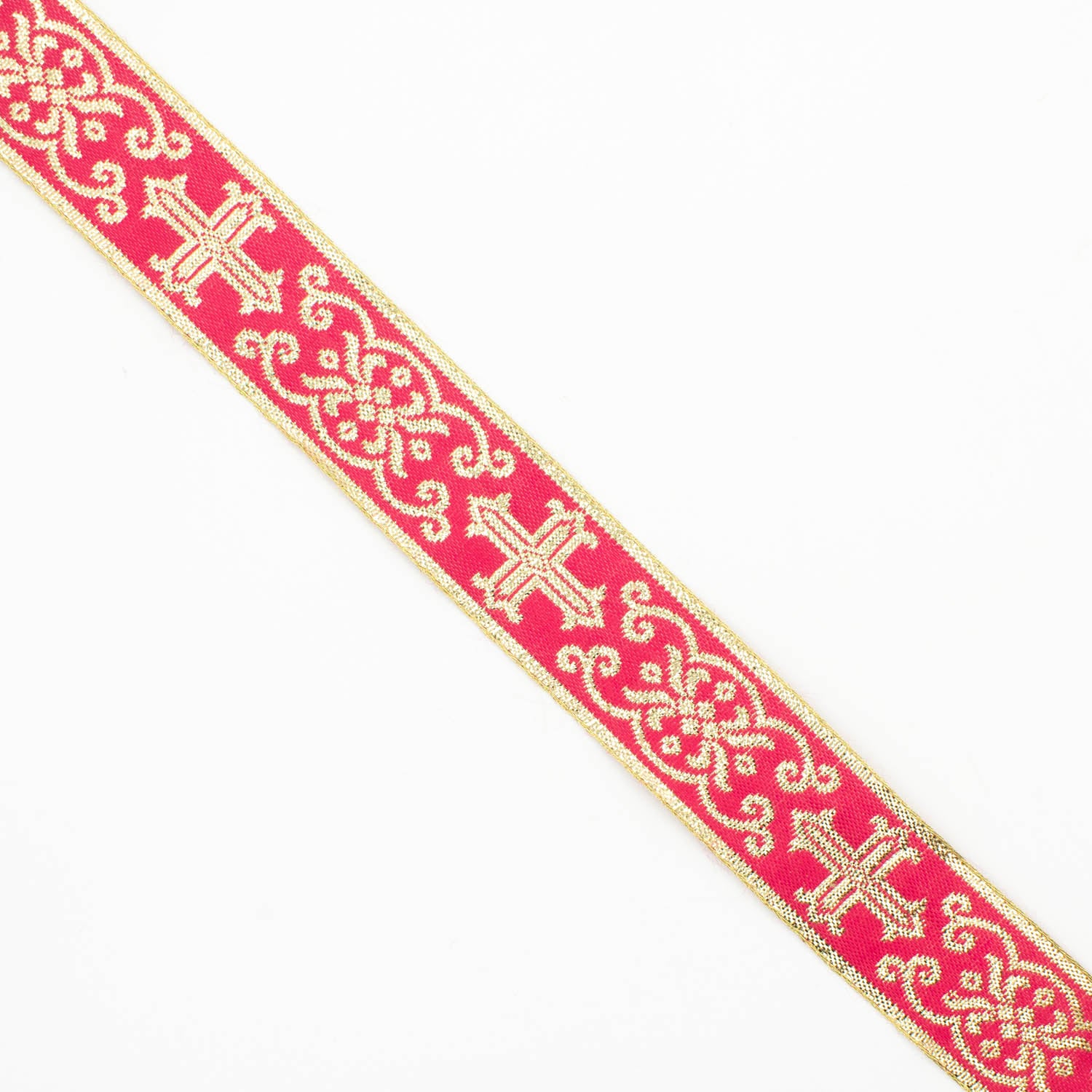 Church Liturgical Vestments Gold Embroidered Jacquard Ribbon