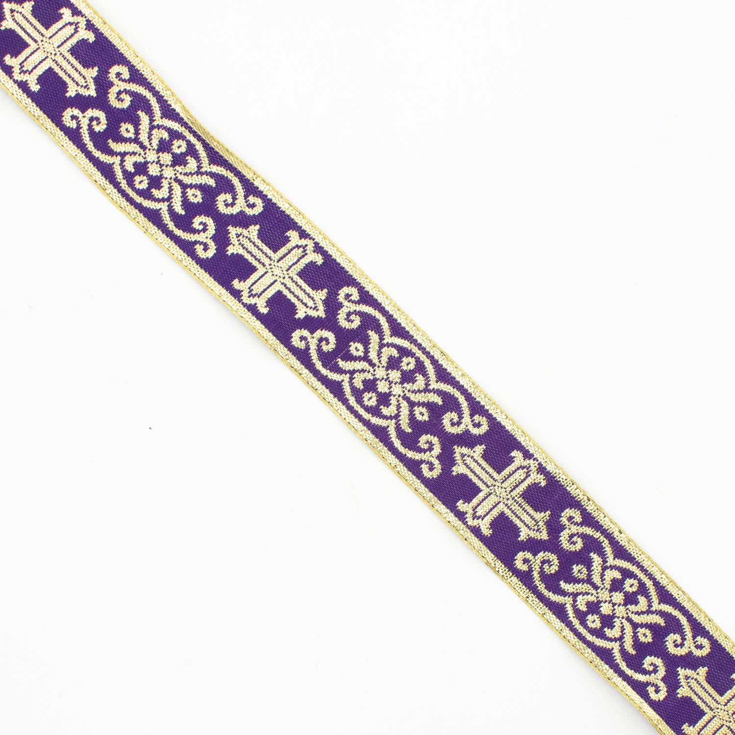 Church Liturgical Vestments Gold Embroidered Jacquard Ribbon