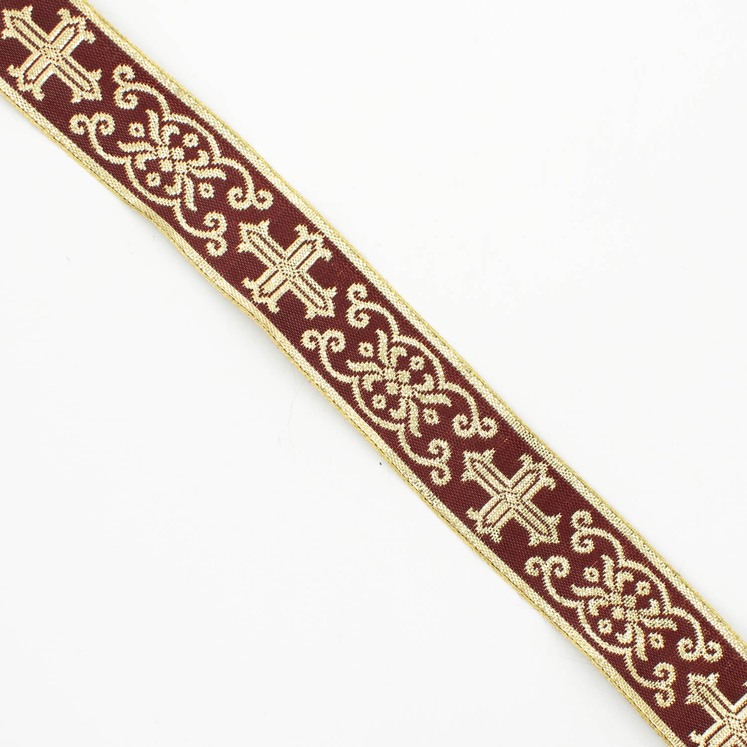 Church Liturgical Vestments Gold Embroidered Jacquard Ribbon