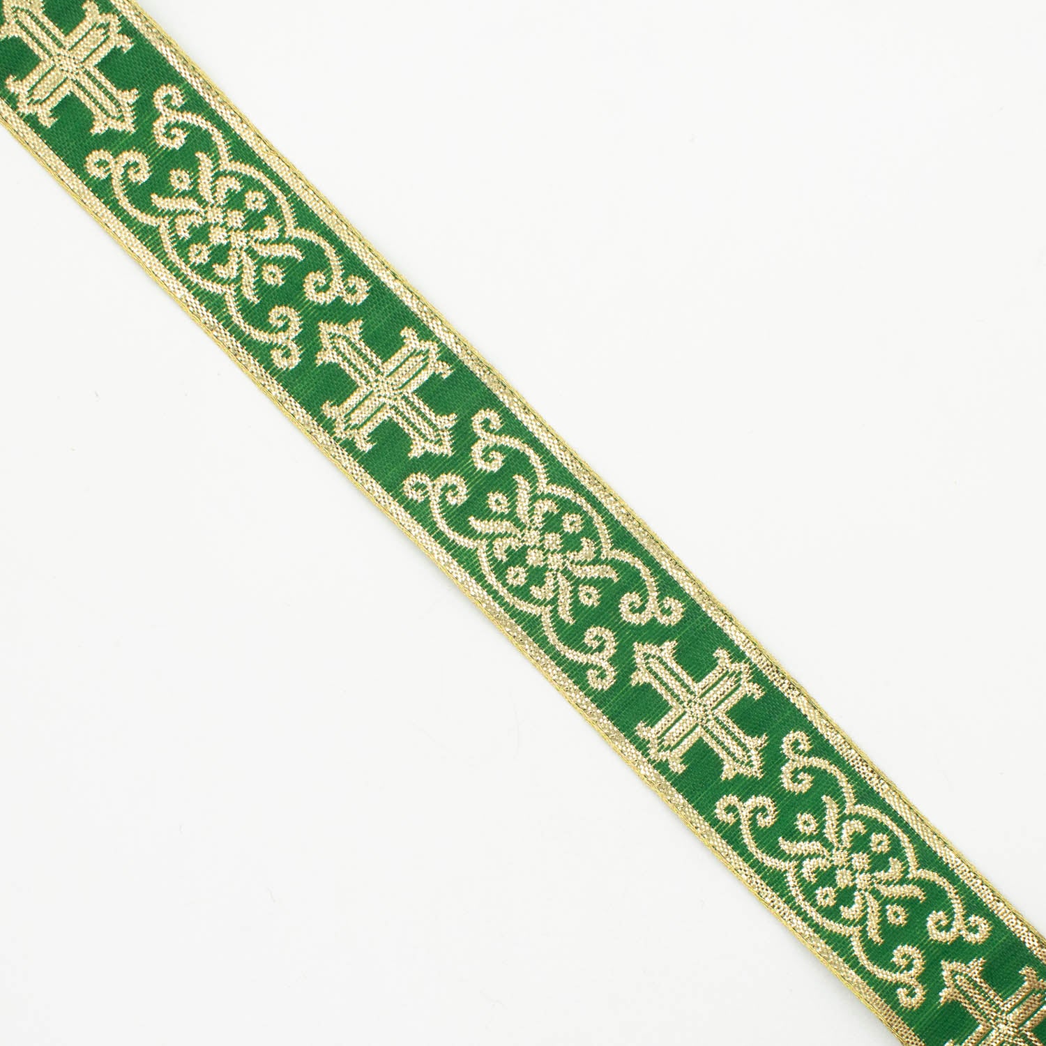 Church Liturgical Vestments Gold Embroidered Jacquard Ribbon