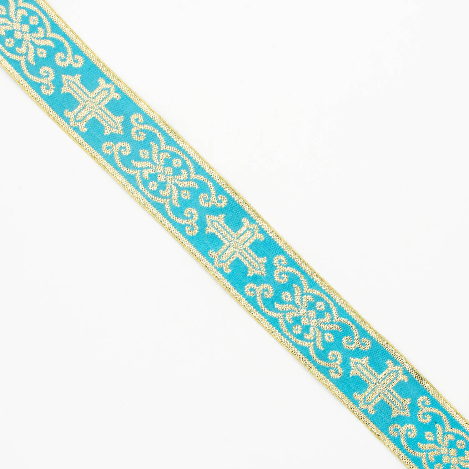Church Liturgical Vestments Gold Embroidered Jacquard Ribbon