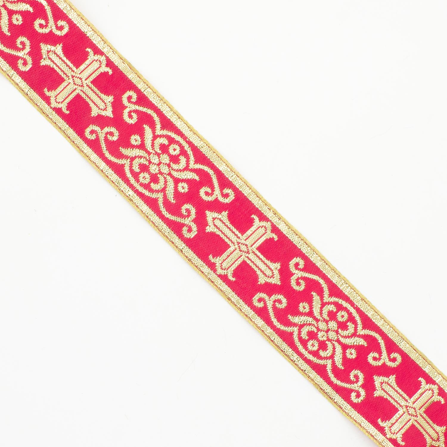 Church Liturgical Vestments Gold Embroidered Jacquard Ribbon