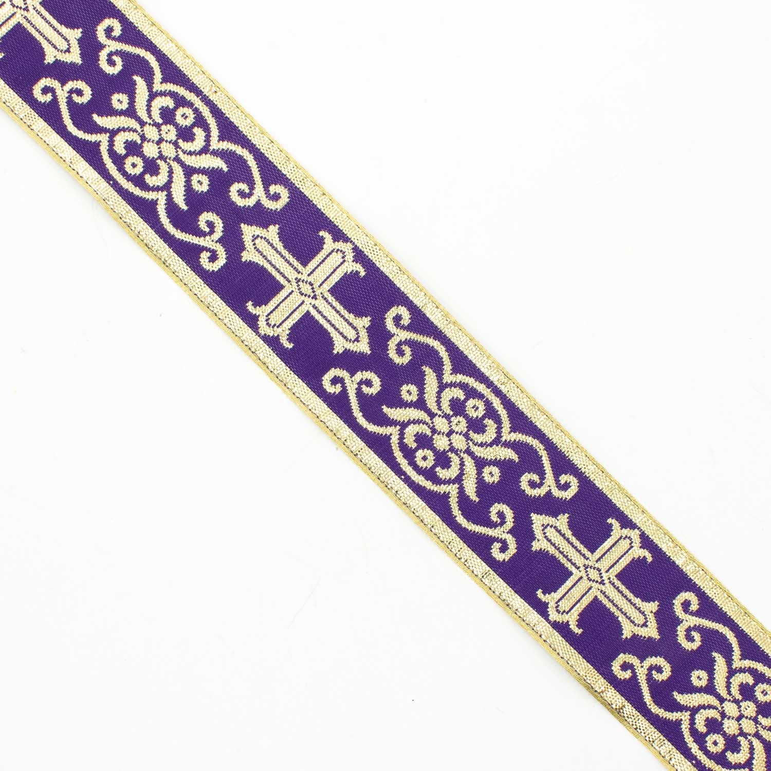 Church Liturgical Vestments Gold Embroidered Jacquard Ribbon
