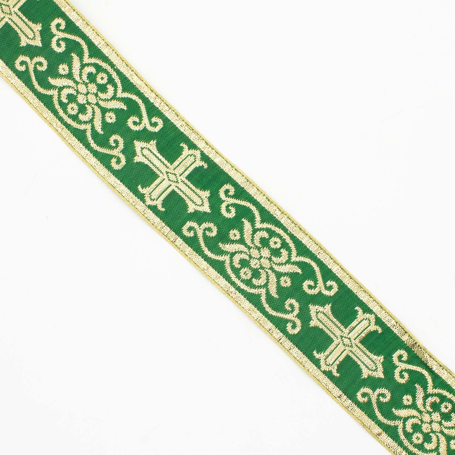 Church Liturgical Vestments Gold Embroidered Jacquard Ribbon