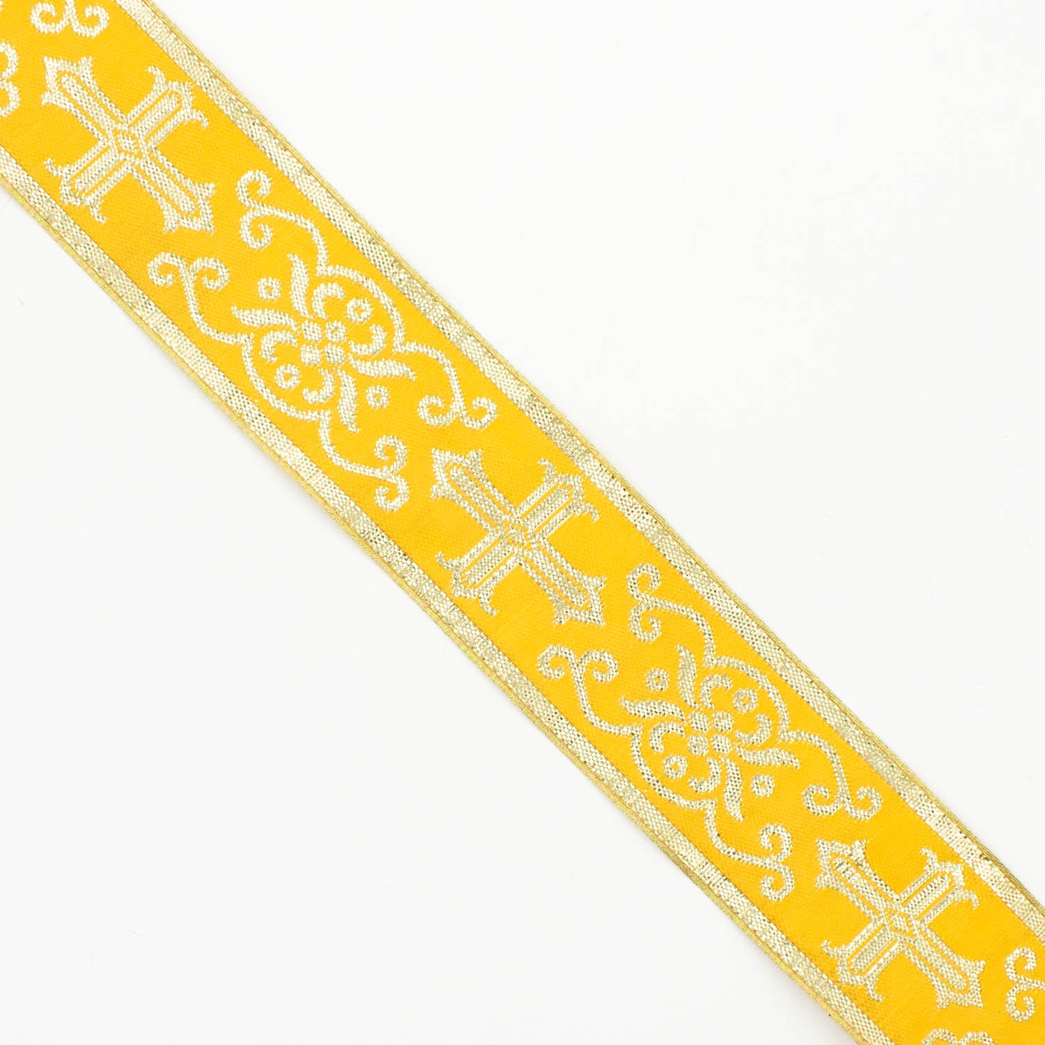Church Liturgical Vestments Gold Embroidered Jacquard Ribbon