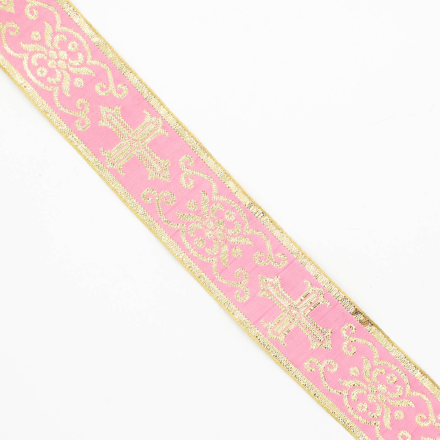 Church Liturgical Vestments Gold Embroidered Jacquard Ribbon