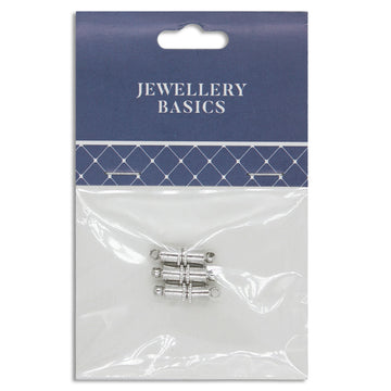 Clasp Magnetic 15mm Silver 3 Sets